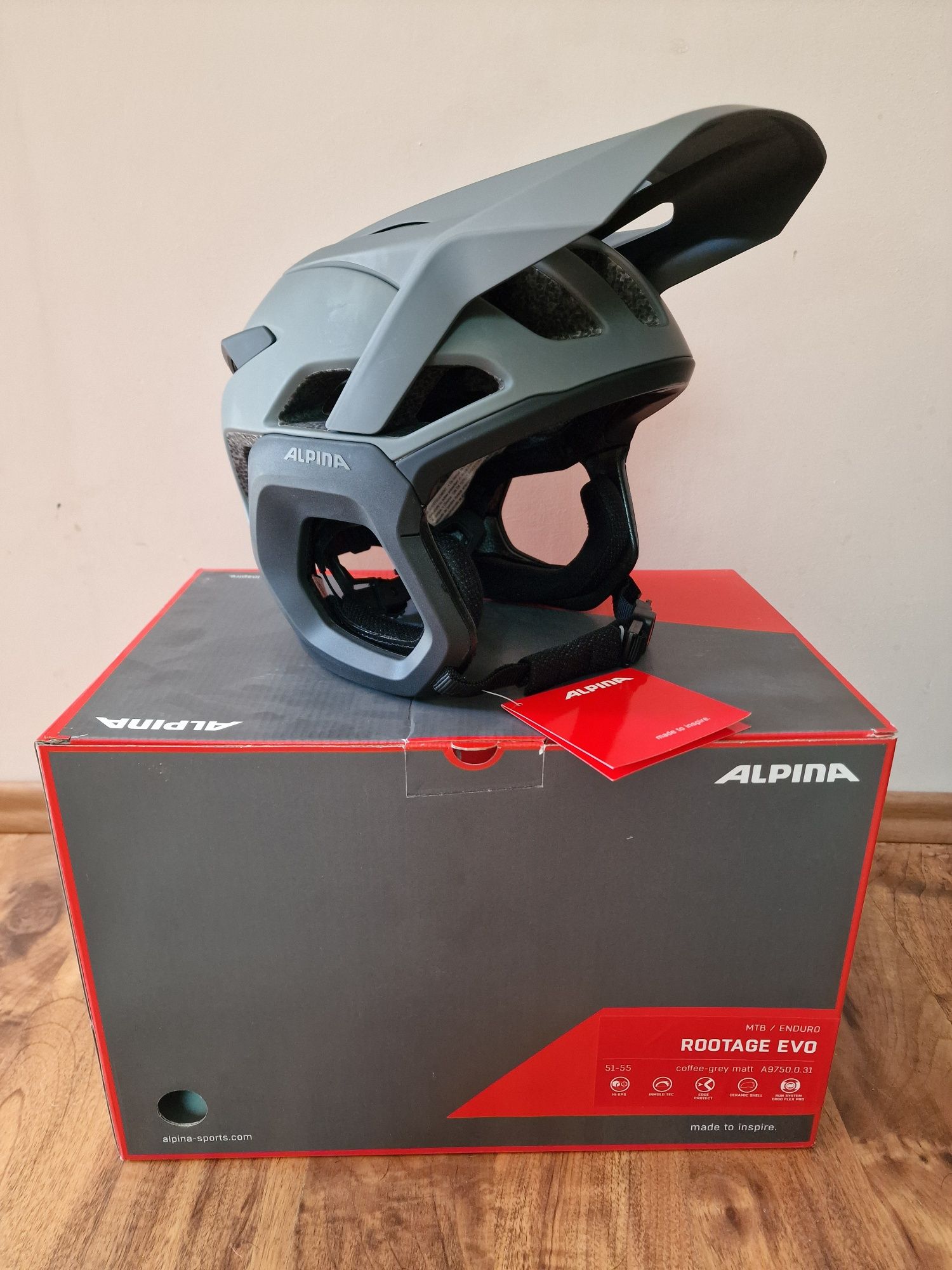 Kask rowerowy MTB ENDURO Alpina Rootage Evo
