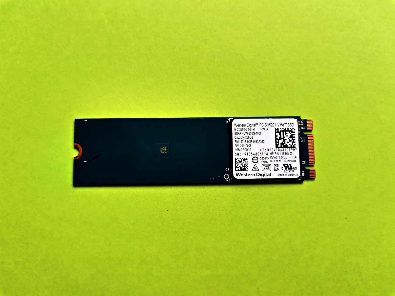 SSD M2 PCie 256GB WD SN520