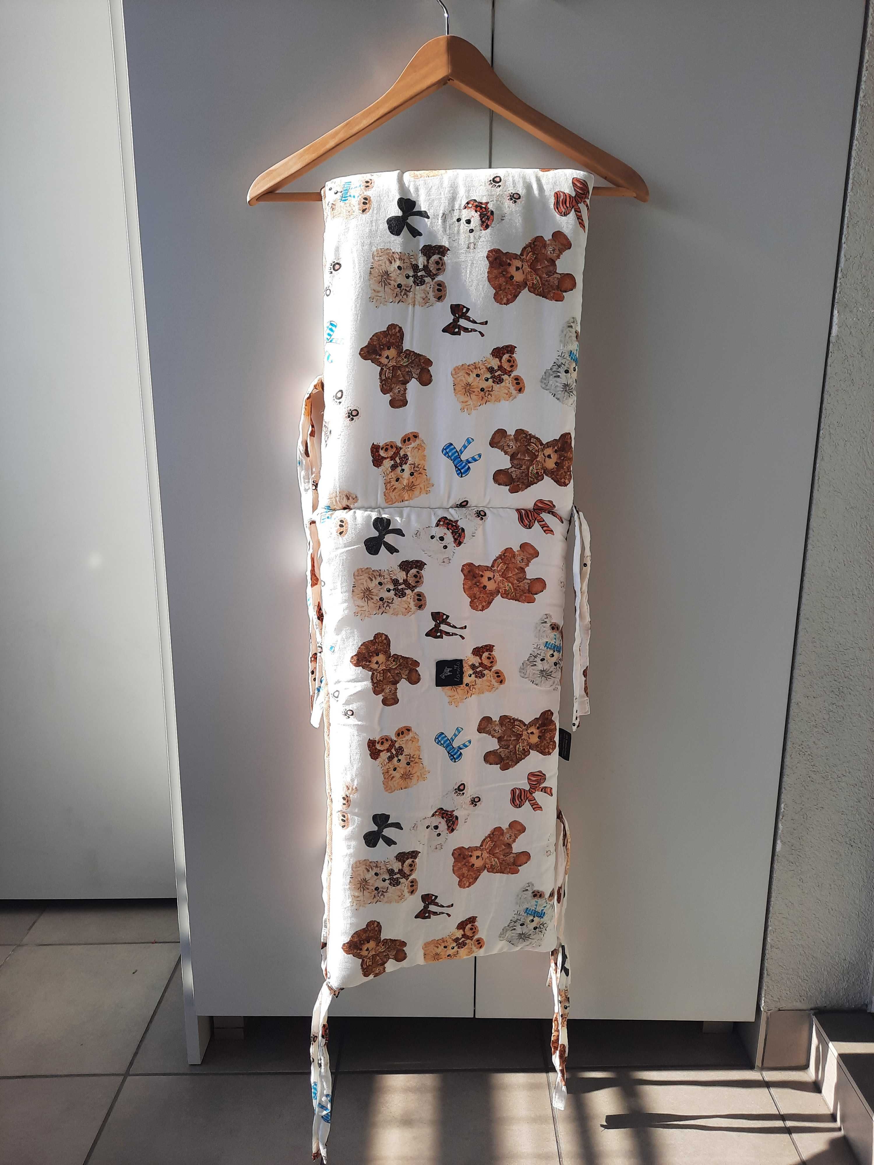 Wyprawka do łóżeczka Lanila kolekcja Teddy zestaw 4 części