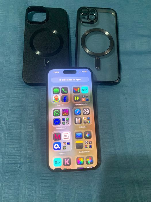 Troco iPhone 15 128 gb por s24 ultra. Tem fatura e garantia de 3 anos