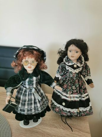 Dwie porcelanowe lalki