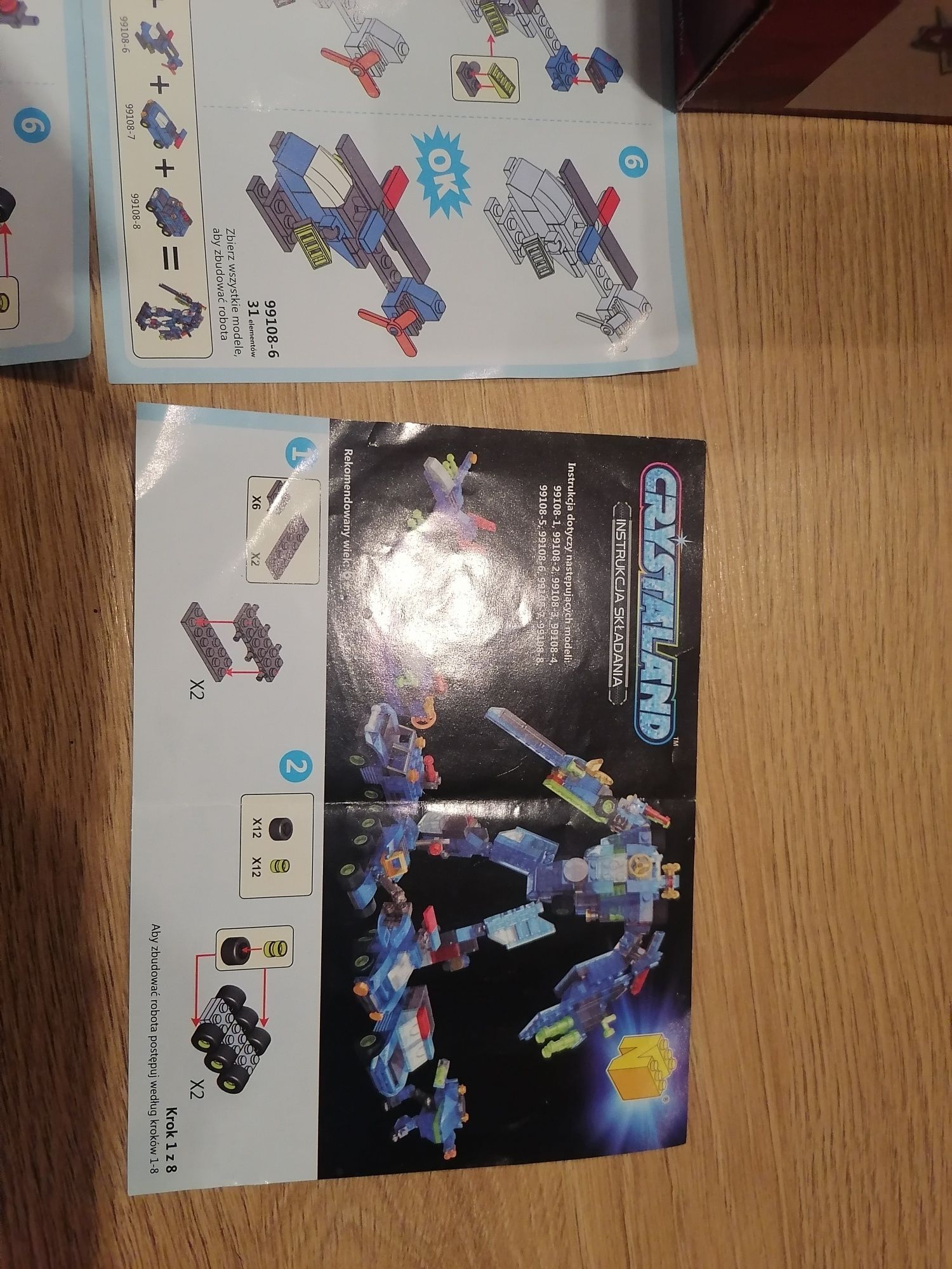 Klocki jak lego, świecące
