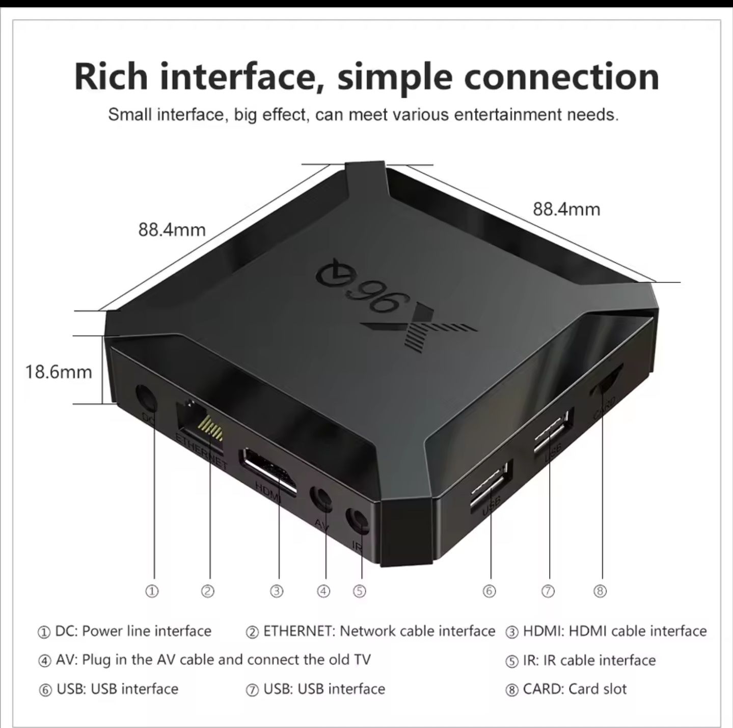 ТВ Приставка X96Q 2/16гб смарт андроід USB HDMI Android