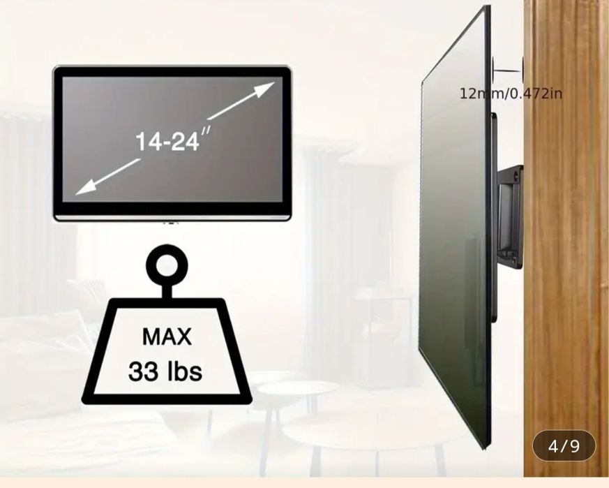 Uchwyt Ścienny Vesa do telewizora i monitora