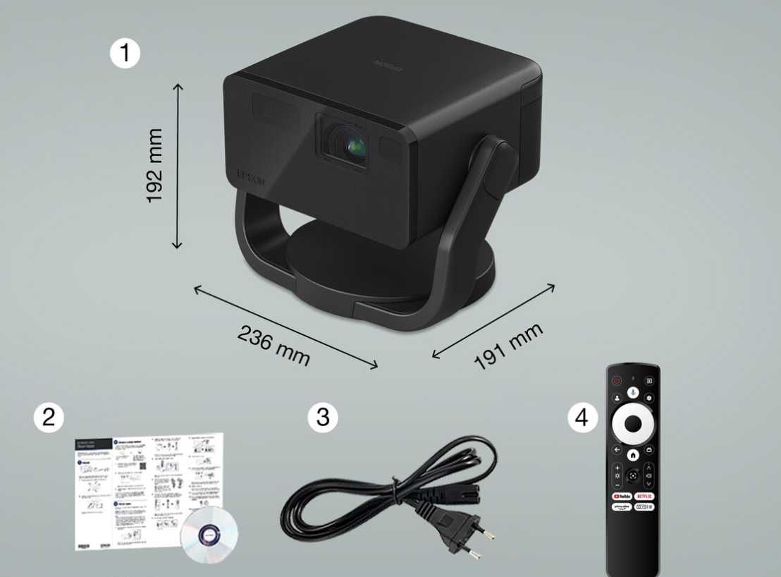 Мультимедійний проектор Epson EF-22B (V11HB38140)