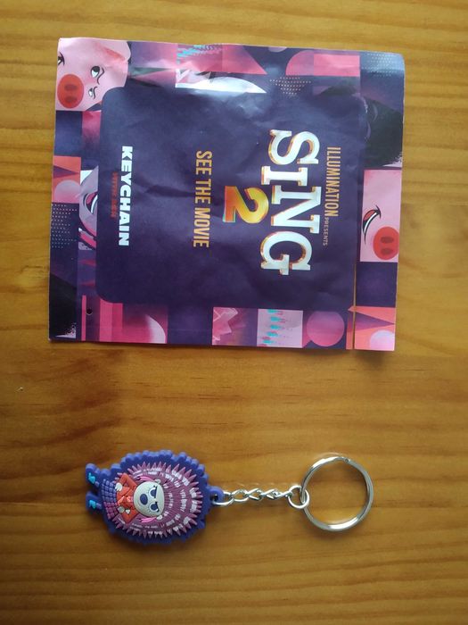 (NOVO, PORTES GRÁTIS) SING 2 - Porta-chaves (Ash) - Merchandise
