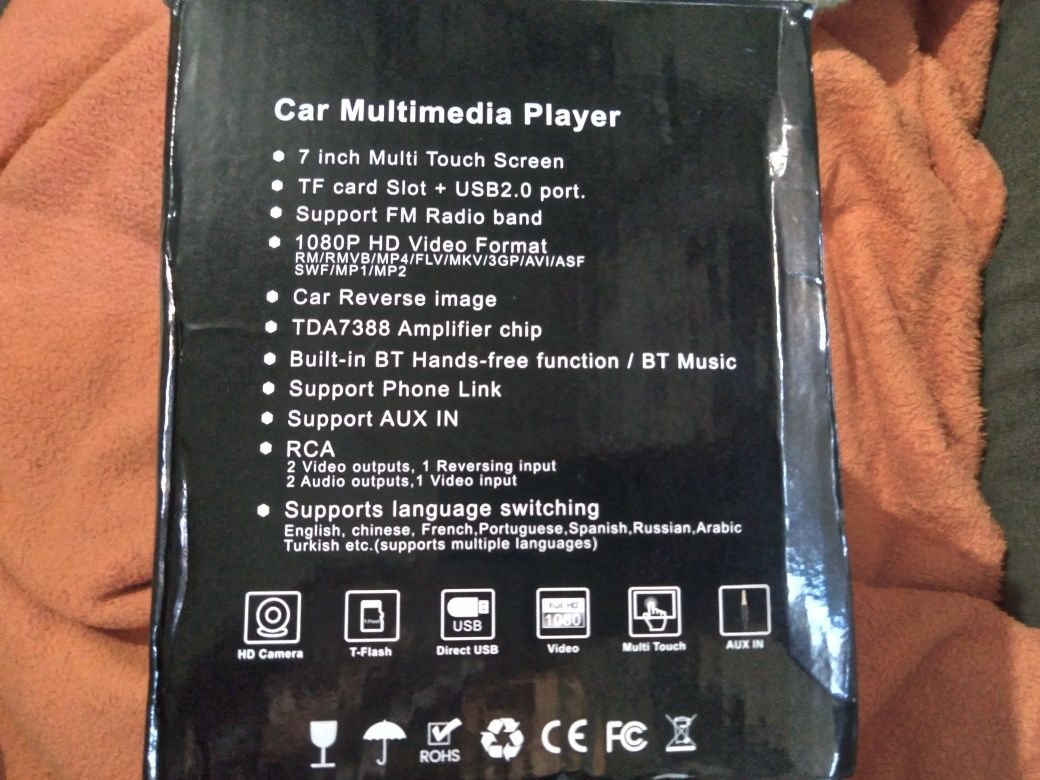 Carplay, android auto de 7 pol.