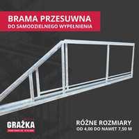 Brama przesuwna samonośna 4,00 m OCYNKOWANA producent