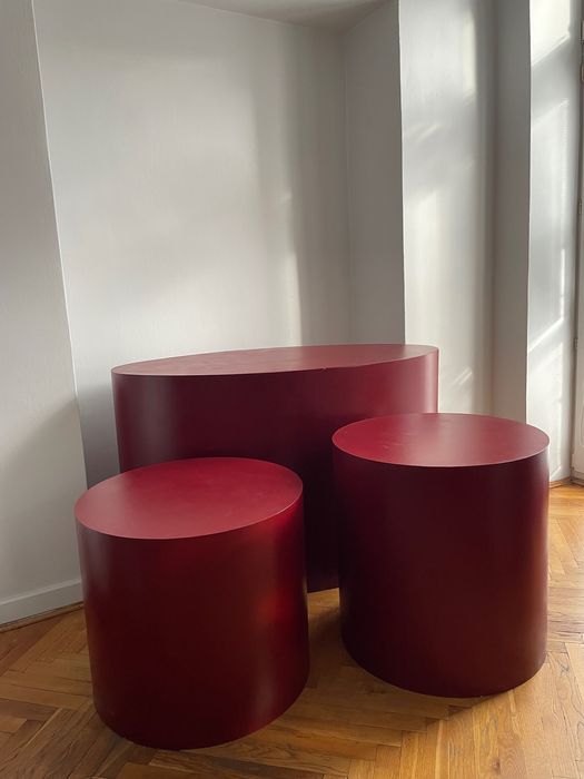 Zestaw 3 kubików/konsoli/ postumentów pod ekspozycję. ODBIÓR WŁASNY.