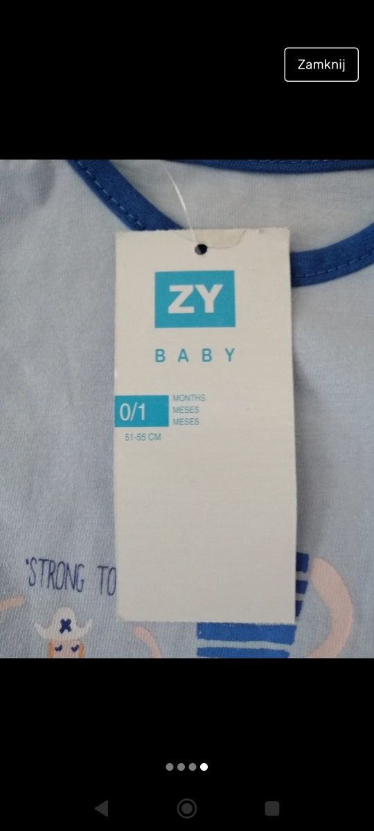 Nowa bawełniana bluzeczka  dla niemowlaka