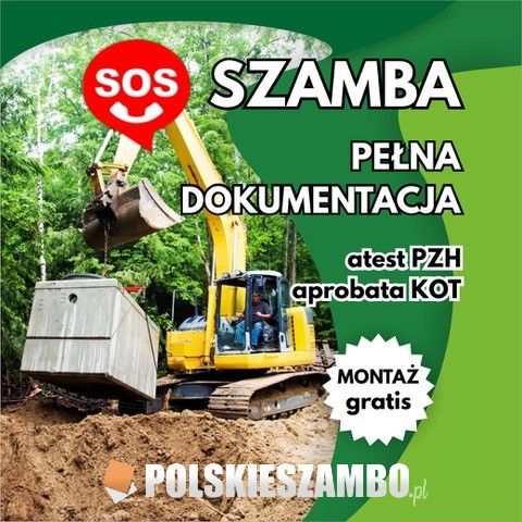 Zbiornik betonowy Szambo betonowe Zbiornik na deszczówkę Szamba ATEST