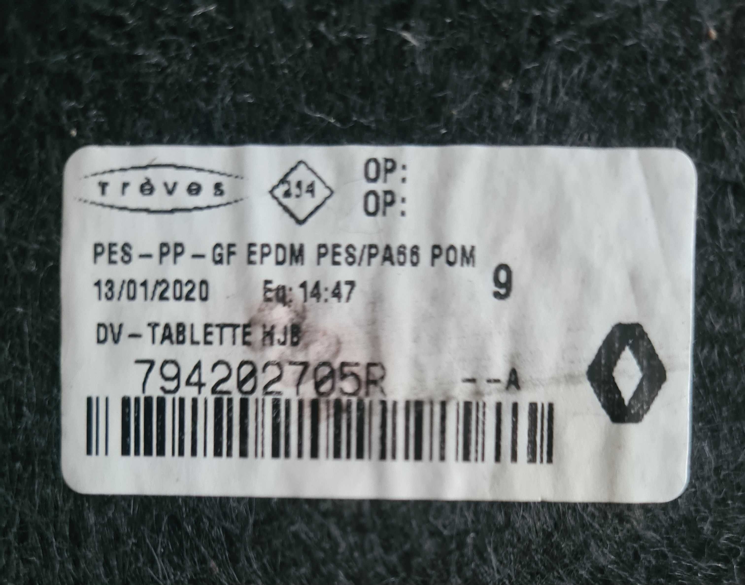 Renault Captur II półka tylna bagażnika  OE 794.202705R