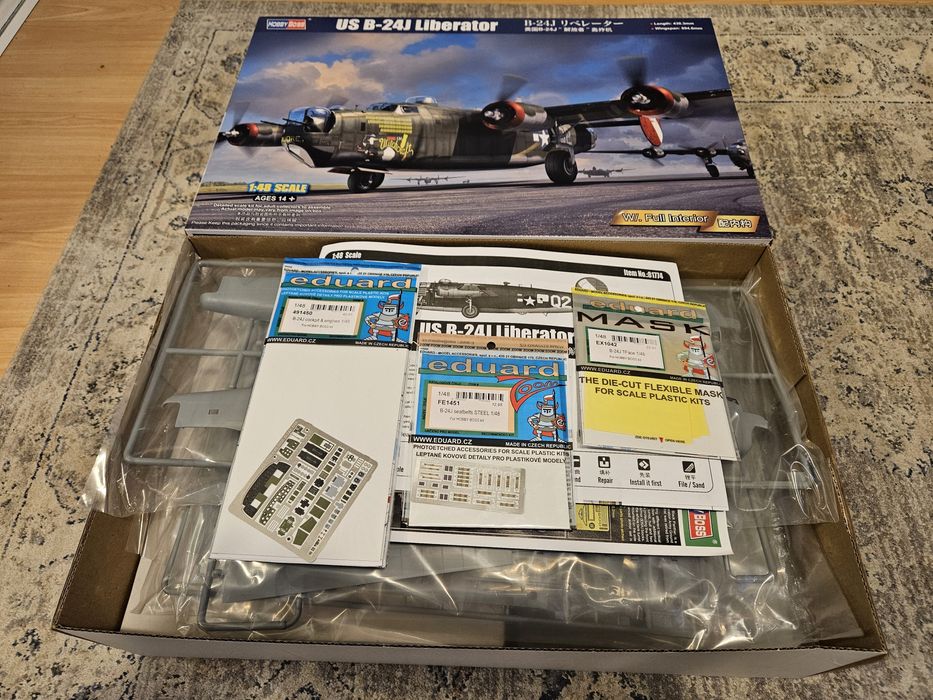 B24J Liberator 1/48 Hobby Boss + dodatki