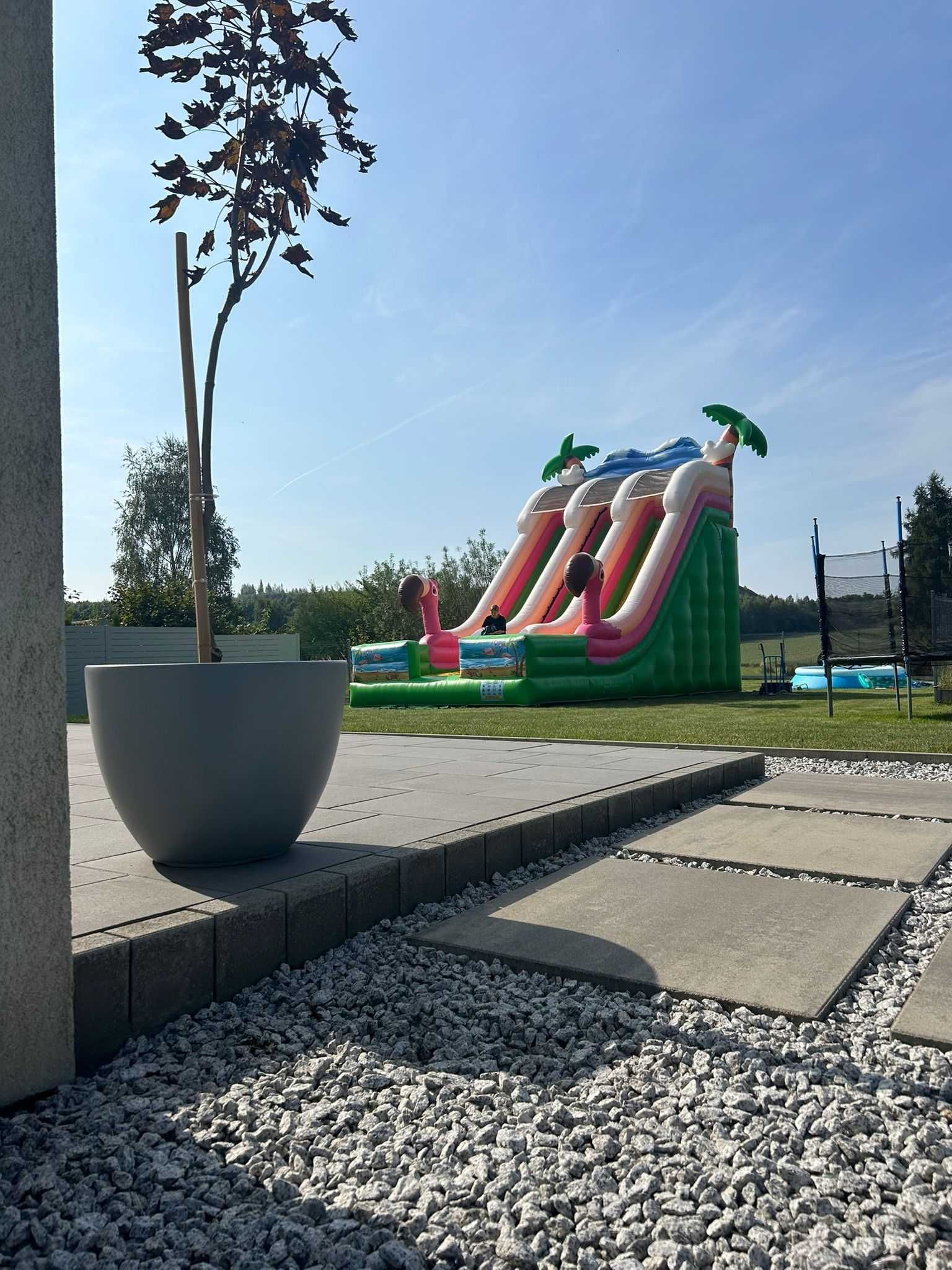 Dmuchaniec gigant flaming zjeżdzalnia wynajem urodziny wesele komunia