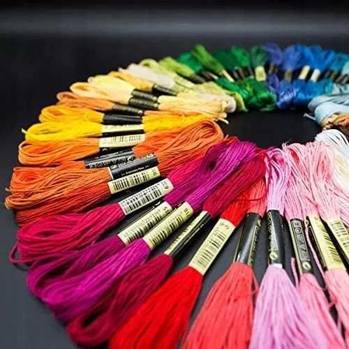 Mulina Mix Zestaw 50szt Do Haftu trwała żywe kolory