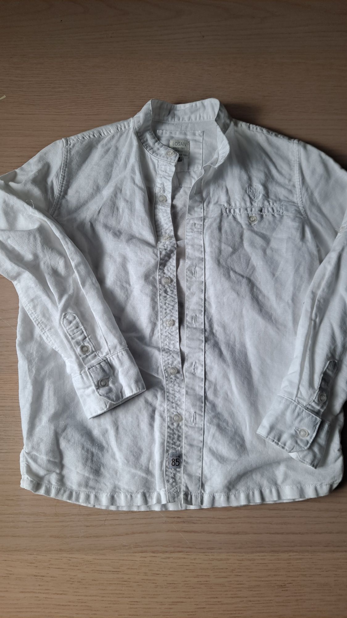 Bawełniana koszula Losan jak nowa biała roz 140
