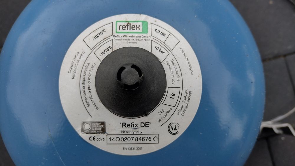 Naczynie wstępne reflix de 8l