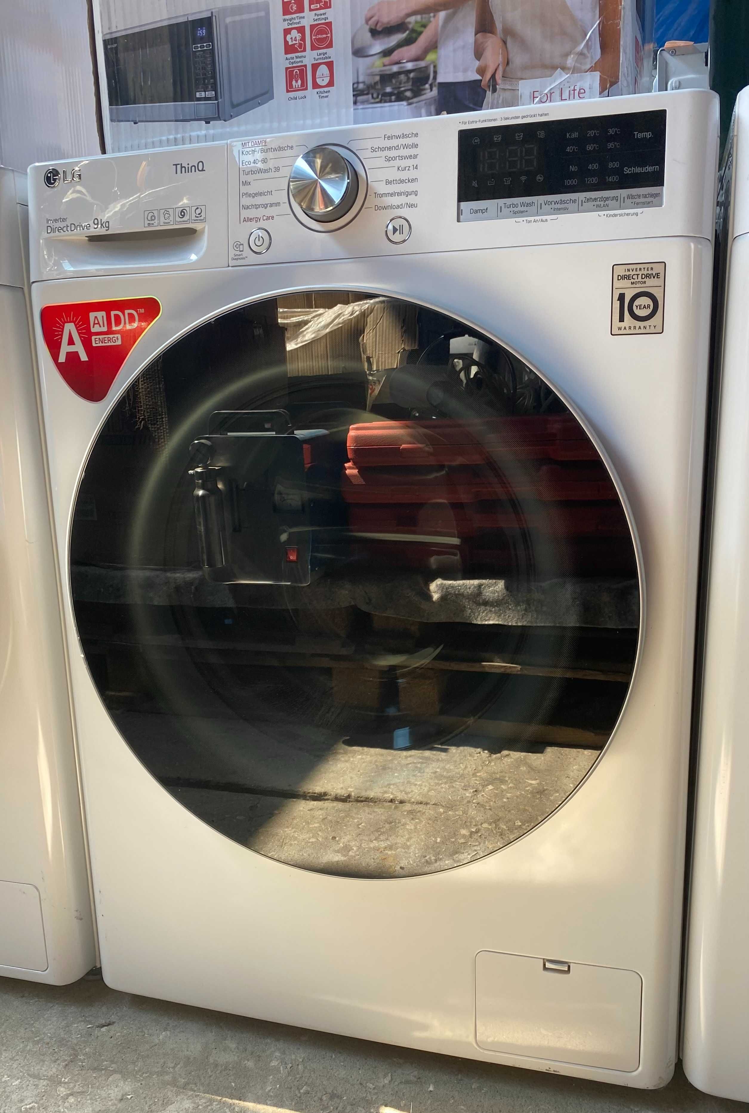 Nowa Pralka LG F4WV709P1E , 8/9 kg klasa A Gwarancja 1 rok