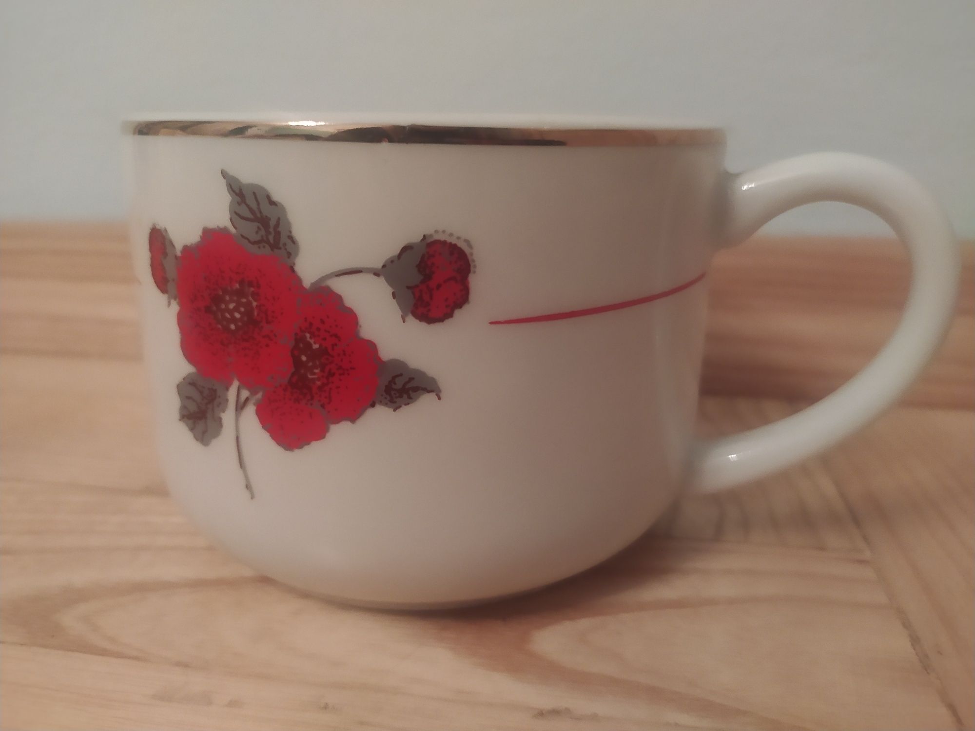 Dzbanek mlecznik cukierniczka miseczka komplet porcelana Karolina