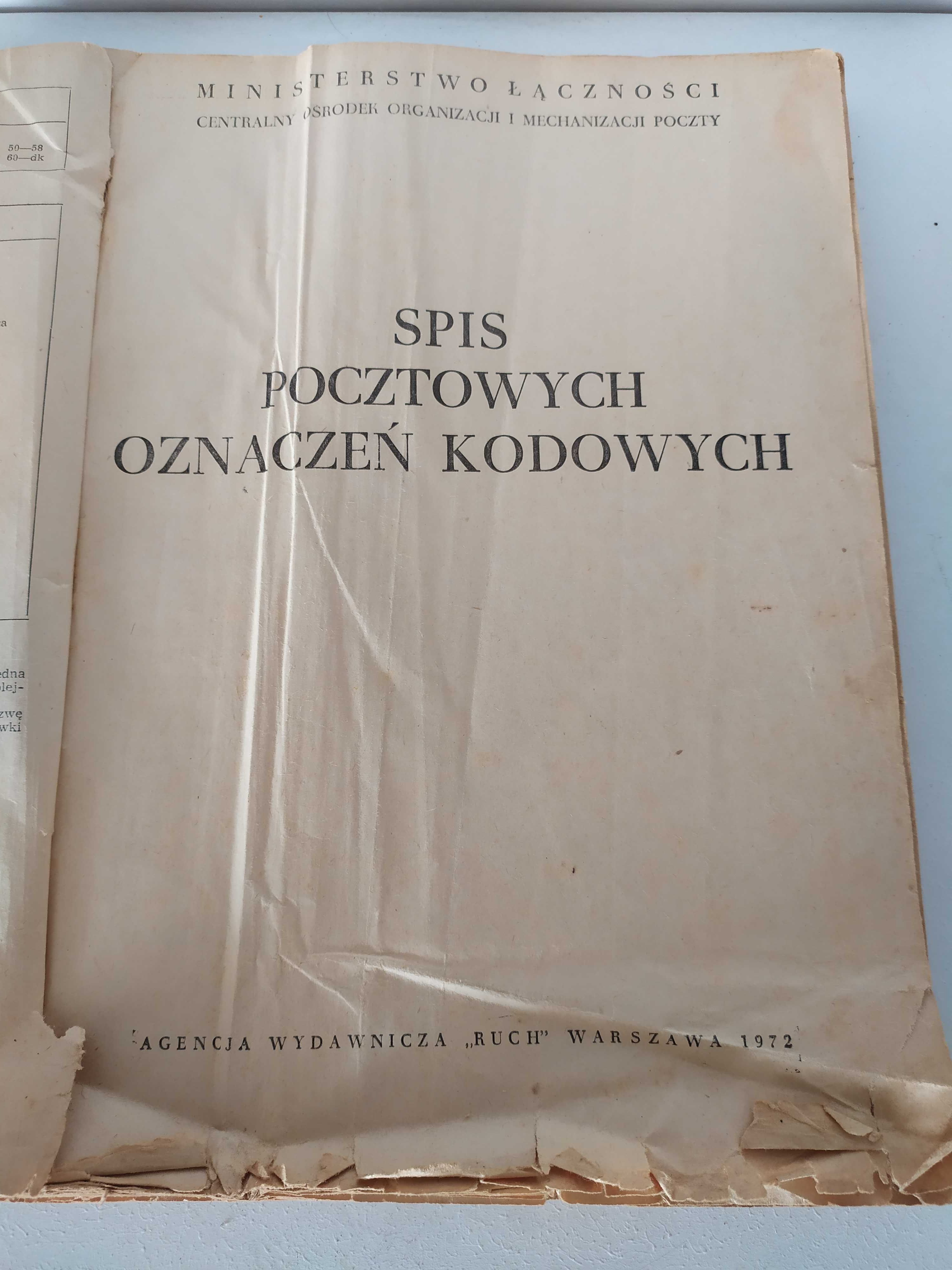 Spis pocztowych oznaczeń kodowych Warszawa 1972, Pamiątka PRL