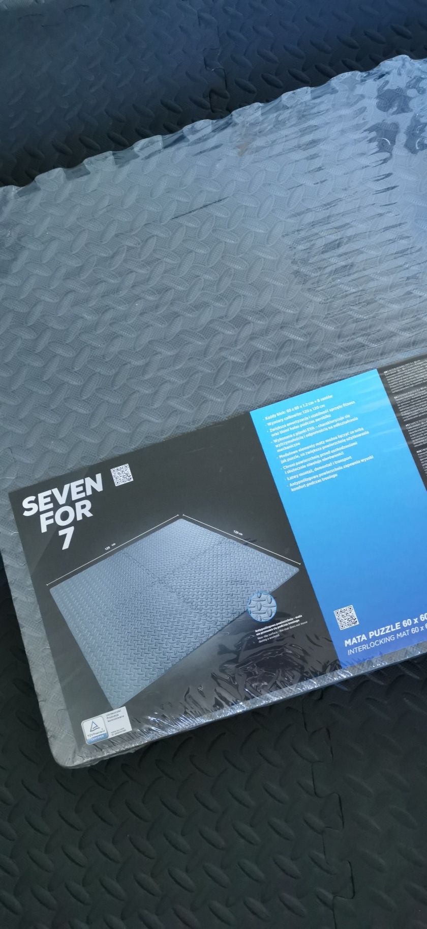 Nowa Seven for 7 mata piankowa puzzle 62 x 62 cm 4 sztuki fitness