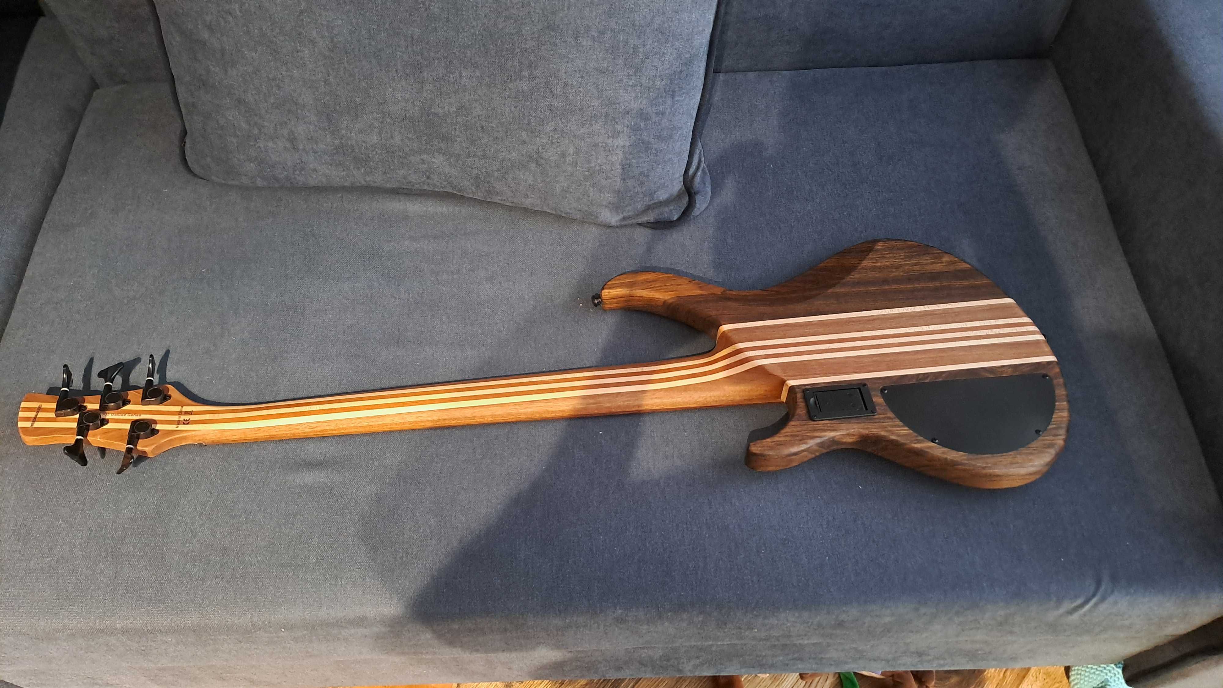 Gitara basowa bas harley benton hbz-2005fl bezprogowa, fretless