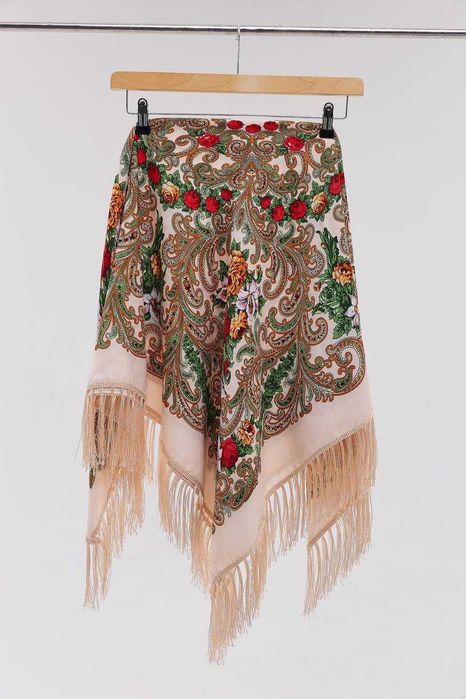 Chusta ludowa Chusta folkowa 50% wełna, 50% wiskoza dostępne 7 kolorów