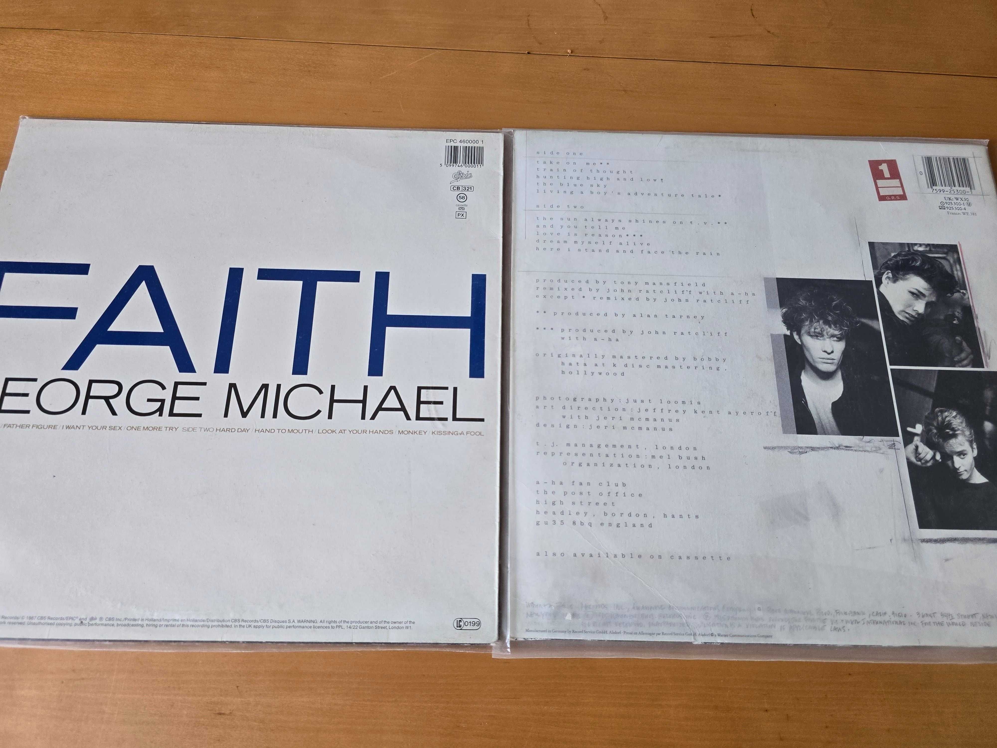 Płyty winylowe: GEORGE MICHAEL, A-HA - stare ładne wydania - same hity