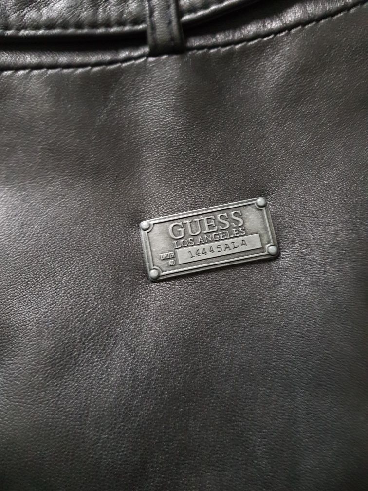 Skóra Kurtka skórzana GUESS