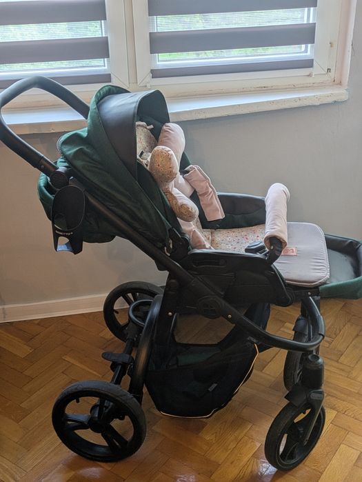 Wózek Bebetto Holland 3w1 z fotelikiem Britax i bazą ISOFIX
