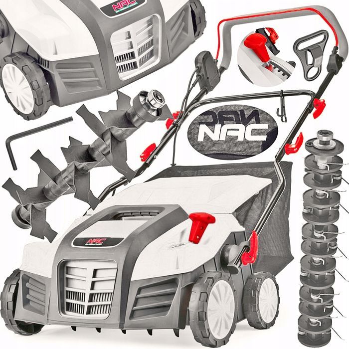 Nac Aerator Elektryczny Areator Wertykulator 3W1 1800W 2 Wałki