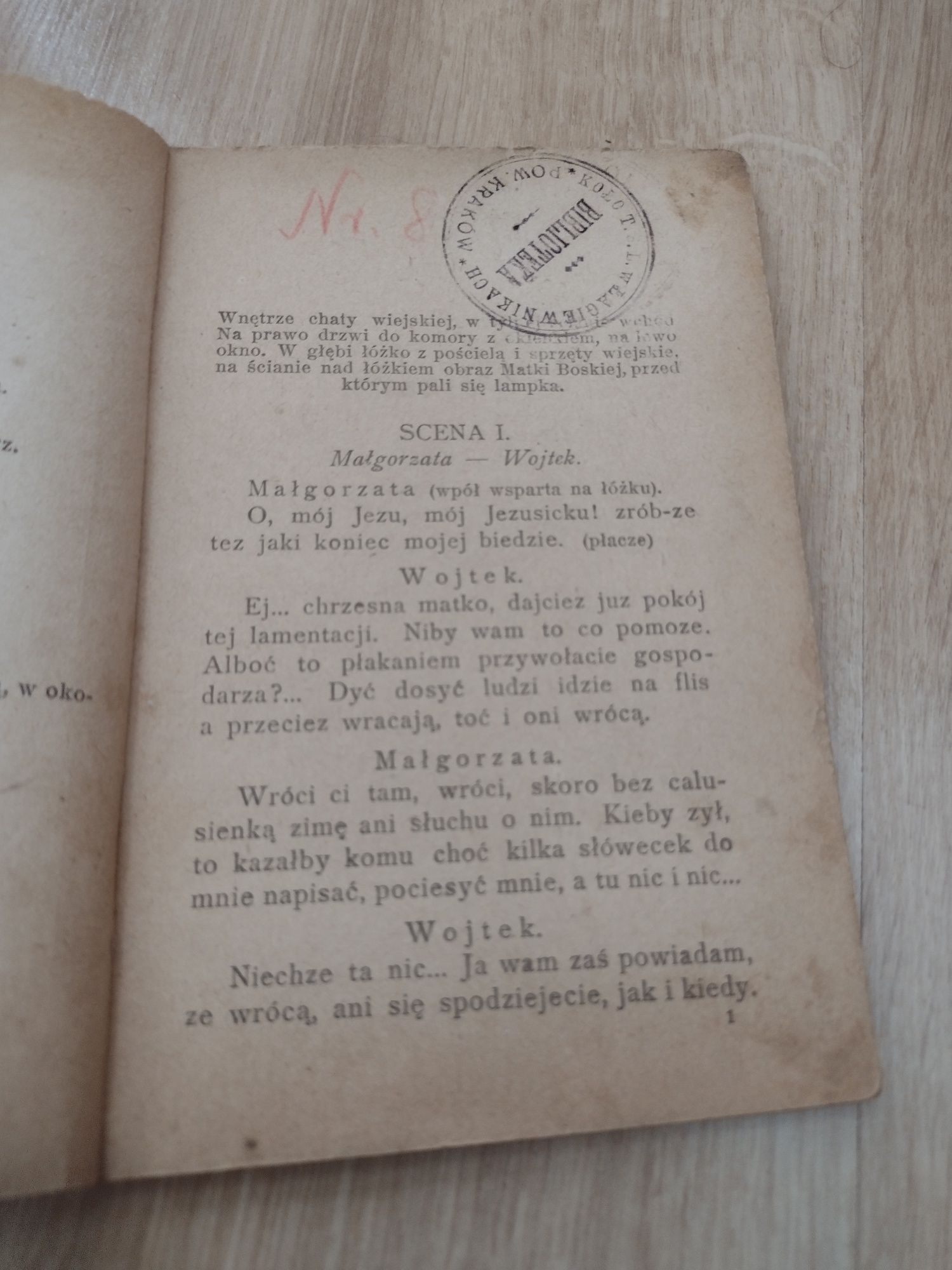 Flisacy obrazek ludowy w jednym akcie śpiewanym. 1920