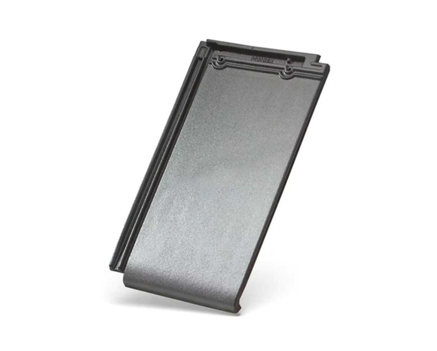 Dachówka BRAAS turmalin podstawowa szary kryształ glazura Kościan