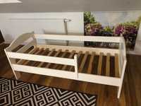 Łóżko drewniane sosnowe białe
