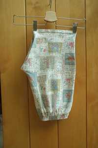 bawełniane getry szorty legginsy vintage lata 90-te 1990s patchwork
