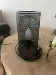 Lampka czarna nocna industrialna 24 cm
