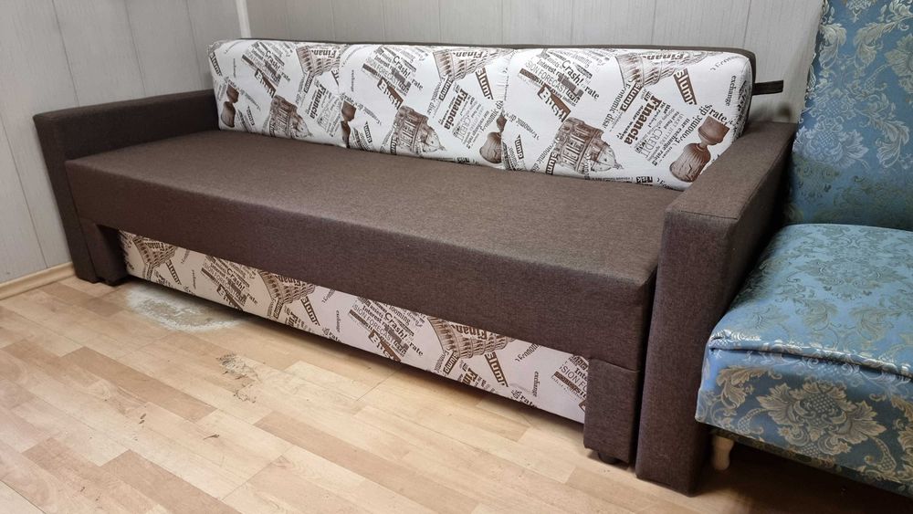 Диван Єврокнижка комбо Anthracite . Удобный Диван Кровать. Доставка