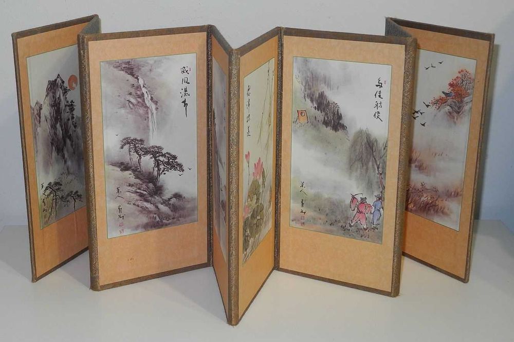 Harmonijkowy parawan - album z chińskimi malowidłami