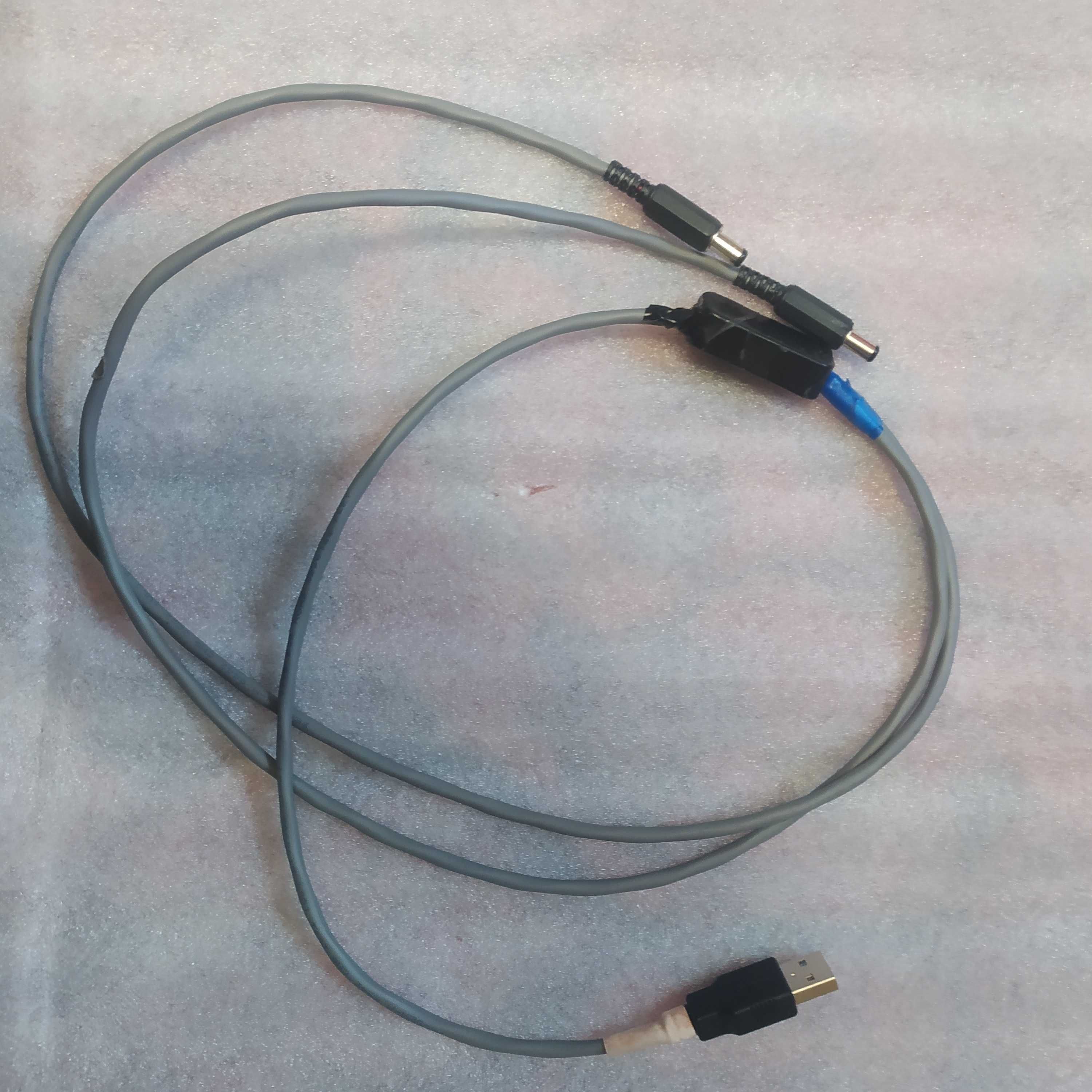 Usb кабель підвищуючий 5.5-2.1 dc-dc 5v in 9-12v out до2 А. mt 3608