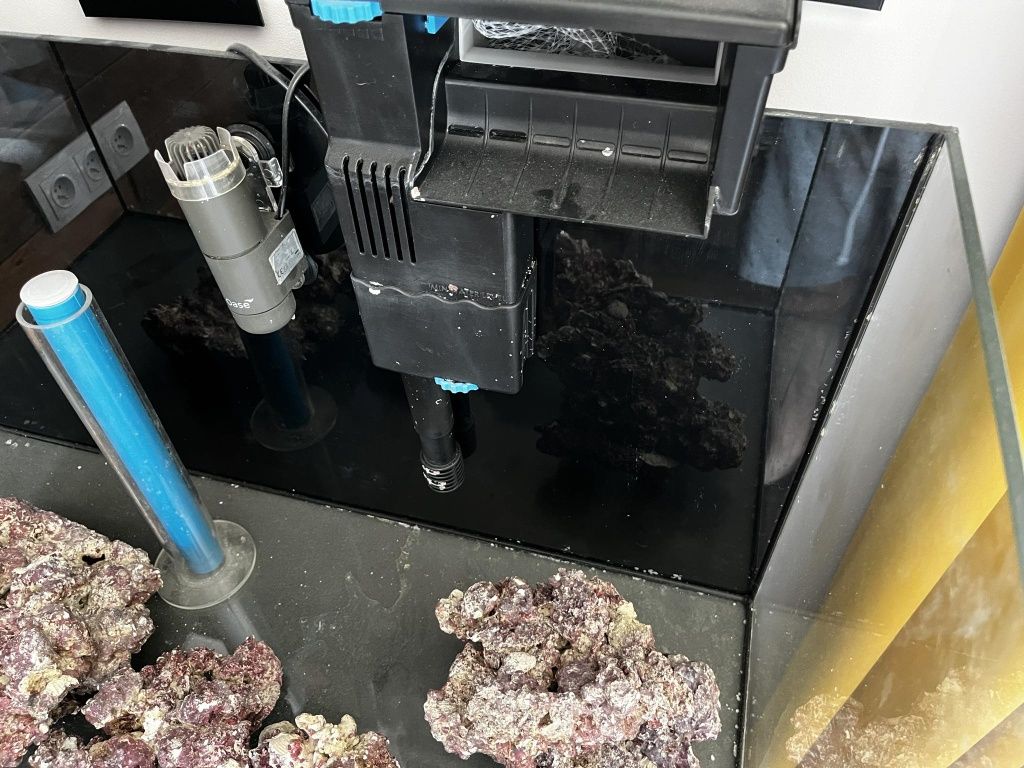 Akwarium morskie 100l komplet odpieniacz kaskada szafka skimmer salime
