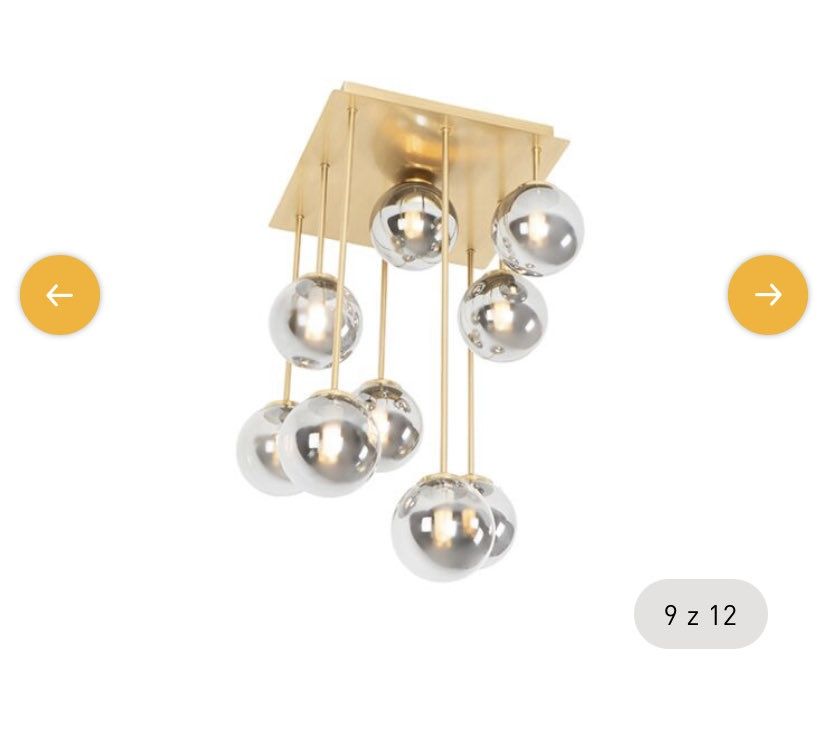 Lampa do salonu, klimatyczna, przydymiana