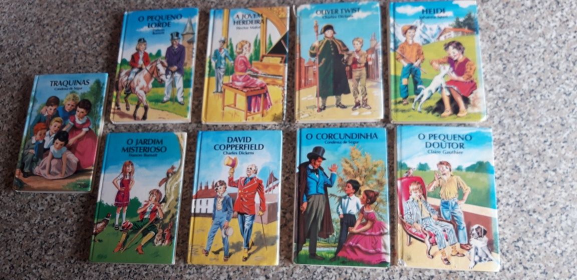 Conjunto de 9 Livros Infantis Antigos Círculo de Leitores