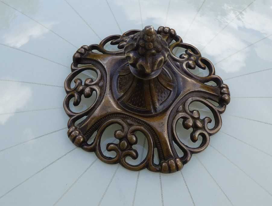 Duży PLAFON Lampa sufitowa żyrandol plafoniera mosiądz 58 cm