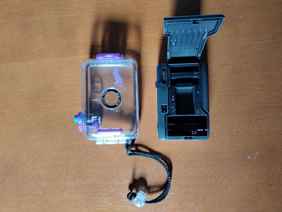 Câmara de rolo analógica Milka com capa de proteção prova de água new