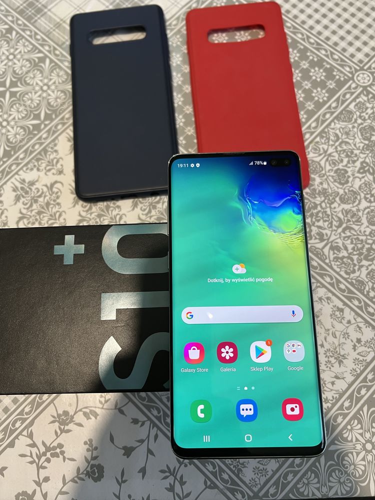 Samsung galaxy s10+ green stan idealny