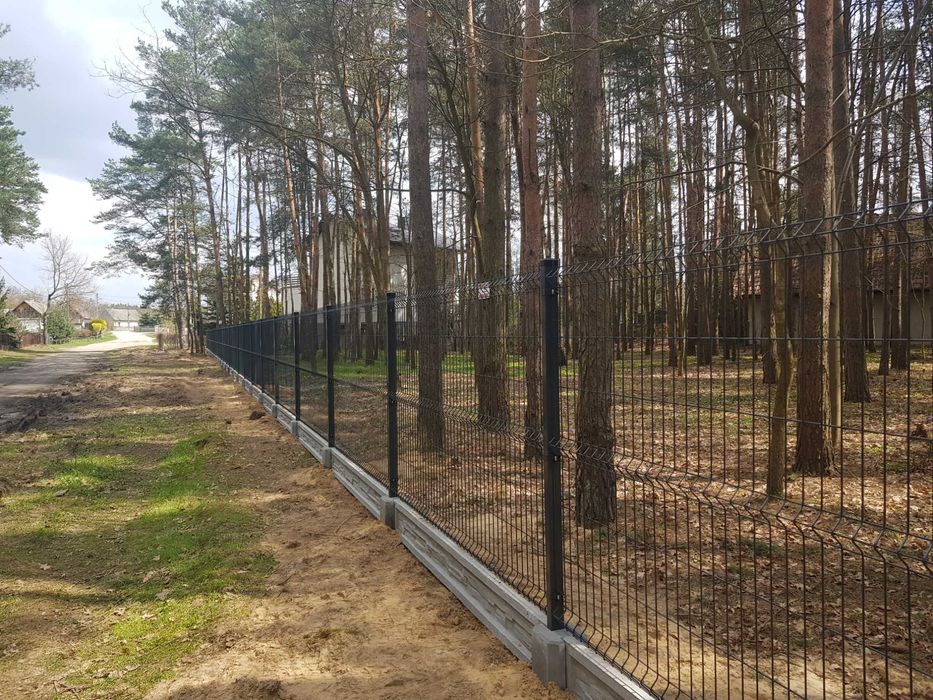 Panele ogrodzeniowe WIŚNIOWSKI 4mm 153cm Ocynk RAL podmurówka 78zł/mb