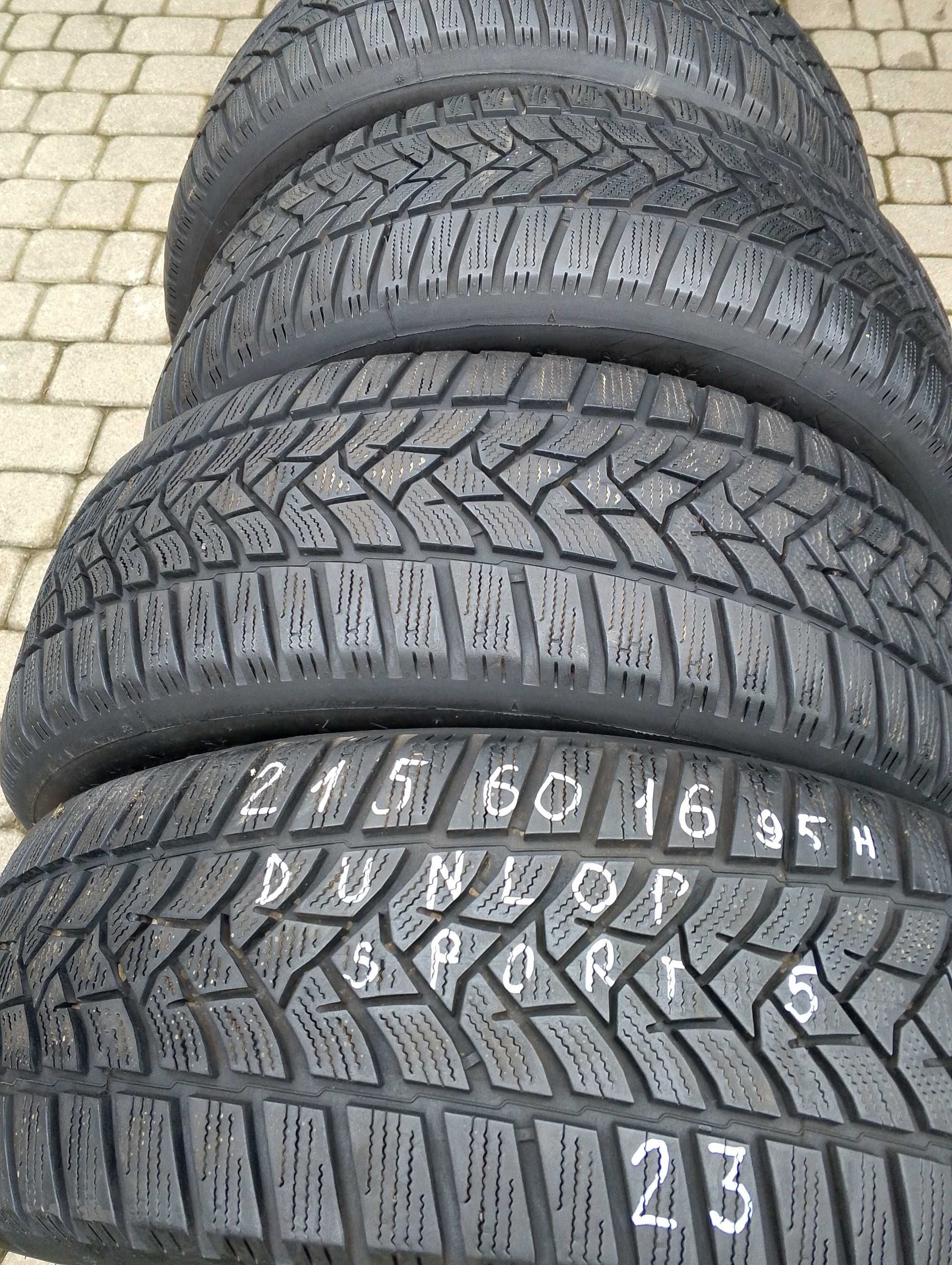 opony jak NOWE 4 szt. 215/60/16  Dunlop Winter Sport 5 , 2023 rok