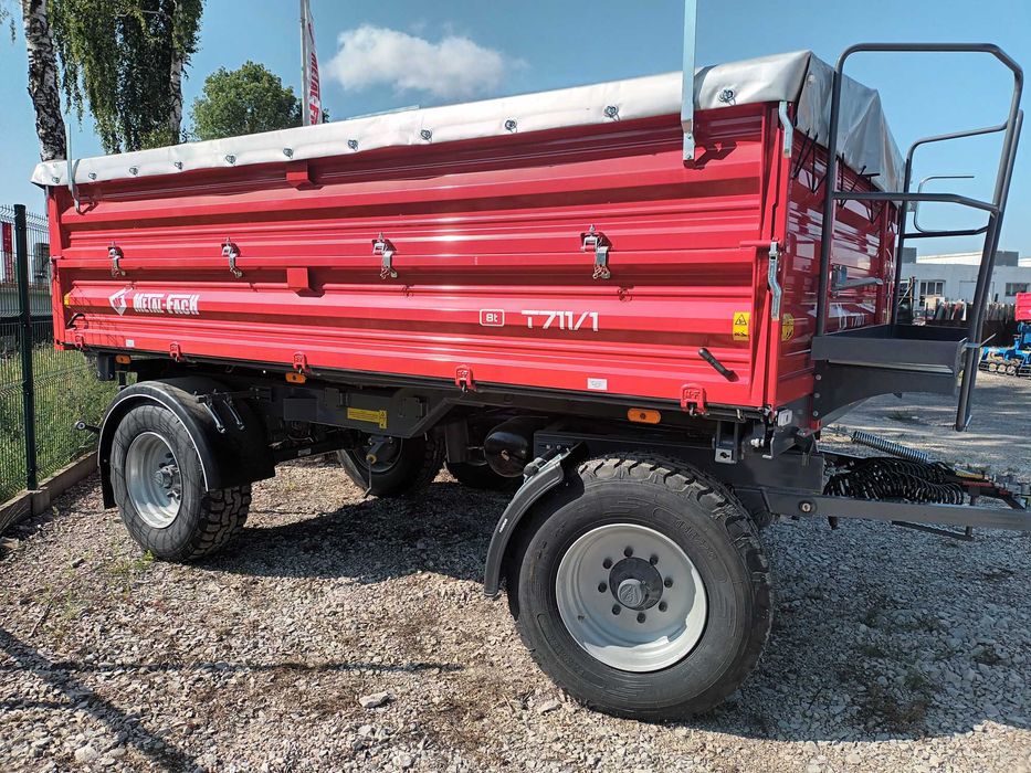 Przyczepa rolnicza dwuosiowa PALETOWA T711/1 8T/ 711/2 10T/ 711/3 12T