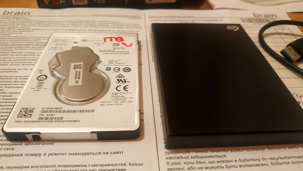 Seagate One Touch Внешний 2,5" HDD 2TB новый