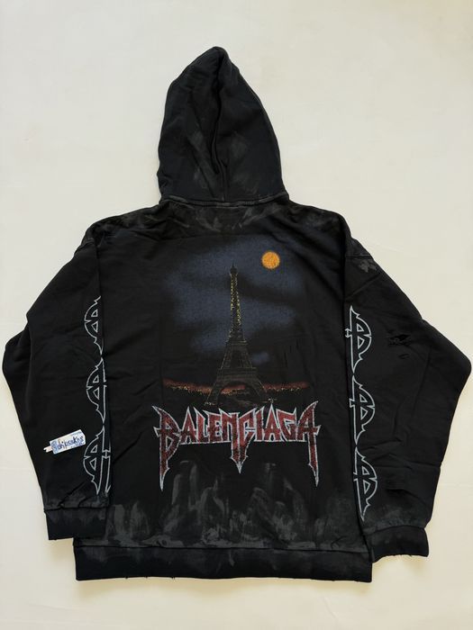 зип худи Balenciaga Paris Moon  zip up M L vetements rick owens
